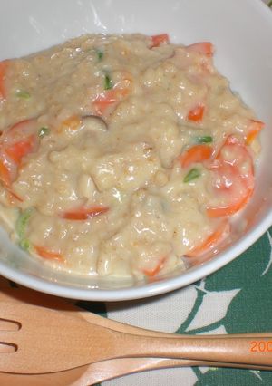 野菜リゾット風オートミール-レシピのメイン写真