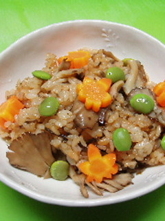 きのこの炊き込みご飯-レシピのメイン写真