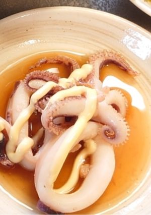 イカ焼き麺つゆマヨネーズ-レシピのメイン写真