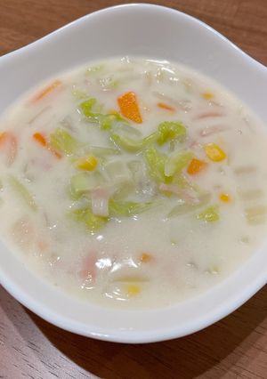 保育園給食★白菜のクリームスープ-レシピのメイン写真