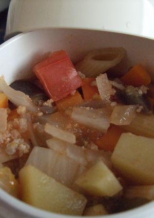 具沢山！ショートパスタでミネストローネ風-レシピのメイン写真