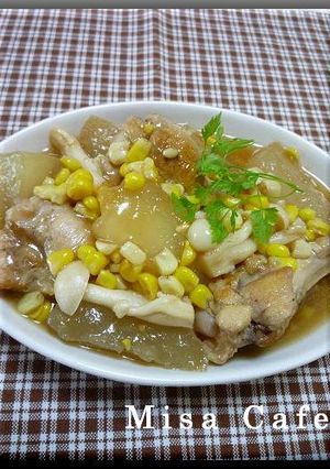 手羽元ととろ～り冬瓜の煮物-レシピのメイン写真