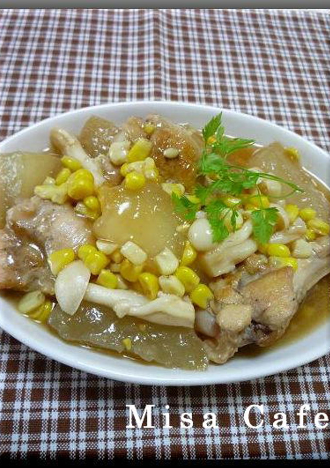 手羽元ととろ～り冬瓜の煮物-レシピのメイン写真