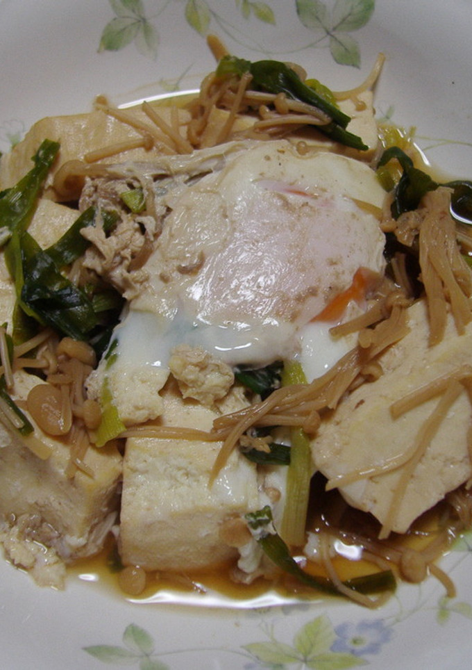 豆腐とえのき茸のつゆ煮-レシピのメイン写真