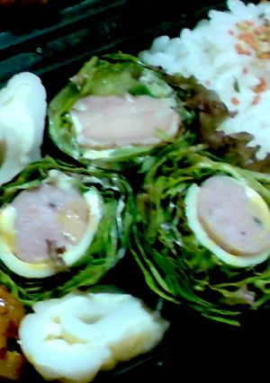 サラダ巻きーお弁当に生野菜を持って行こう-レシピのメイン写真