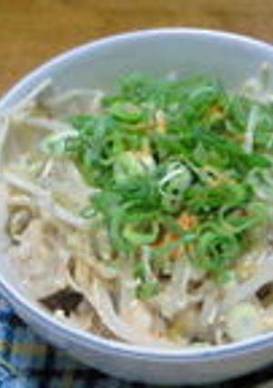 鶏皮ともやしえのきのおひたし-レシピのメイン写真