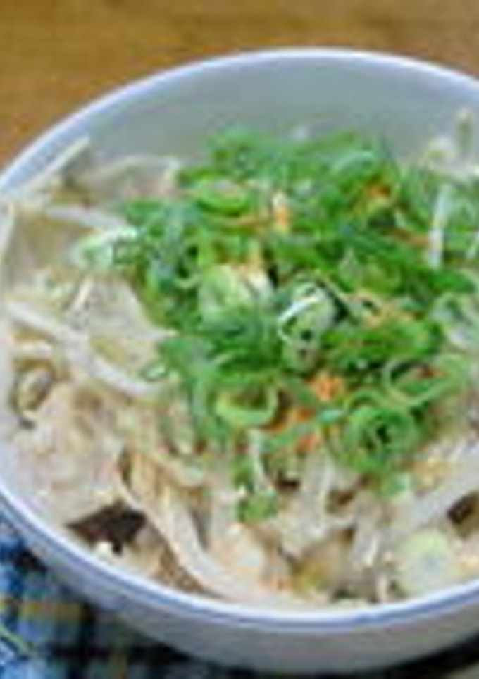 鶏皮ともやしえのきのおひたし-レシピのメイン写真