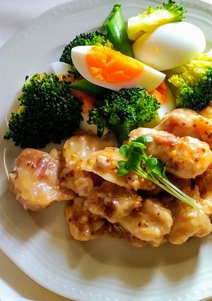 ハニーマスタードチキン-レシピのメイン写真