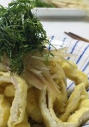 簡単おかず☆油揚げの香味ポン酢がけ～♪-レシピのメイン写真