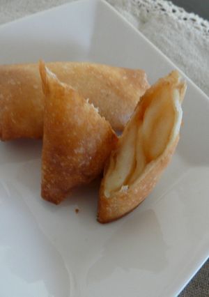 春巻きの皮で簡単ホットアップルパイ-レシピのメイン写真