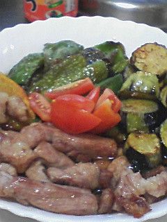 めんつゆで簡単♪野菜とお肉の揚げ煮びたし-レシピのメイン写真