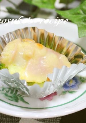 簡単お弁当　ブロッコリーにハムチーズ-レシピのメイン写真