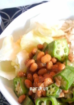 おくら梅納豆玄米丼✿-レシピのメイン写真