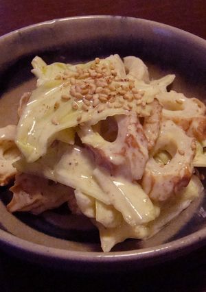 焼き魚に合うサラダ★キャベちくマヨ-レシピのメイン写真