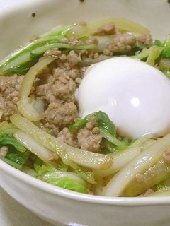 簡単★白菜とひき肉の丼-レシピのメイン写真