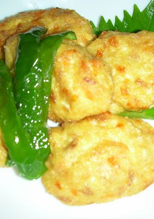 豆腐とツナ缶のすくい揚げ-レシピのメイン写真