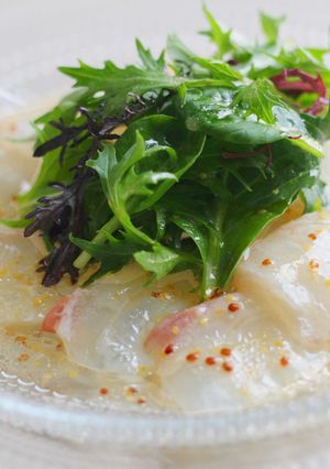 野菜と食べる鯛のカルパッチョ-レシピのメイン写真