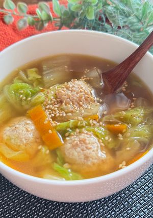 鶏団子のスープ-レシピのメイン写真