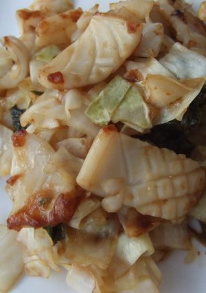 イカとキャベツの大葉ニンニク醤油炒め-レシピのメイン写真