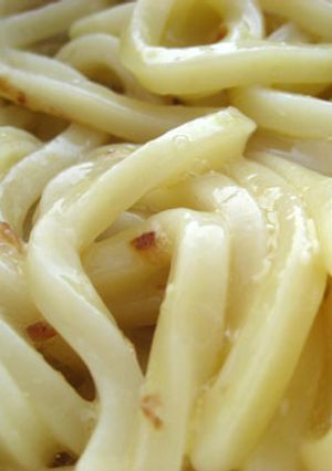 男の簡単飯：釜玉風うどん-レシピのメイン写真