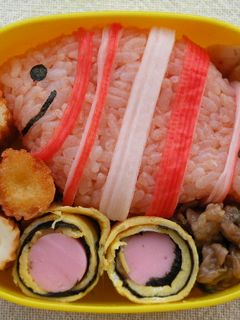 簡単キャラ弁☆お魚さん-レシピのメイン写真
