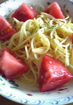 冷たいトマトのパスタ-レシピのメイン写真