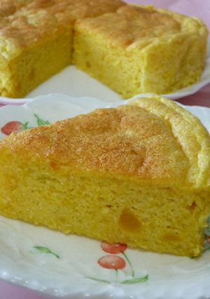 ノンオイル☆南瓜と豆腐のスフレケーキ-レシピのメイン写真