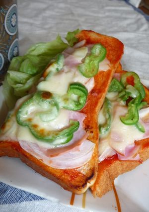 簡単ピザトースト-レシピのメイン写真