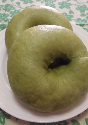 とうふベーグル　抹茶-レシピのメイン写真