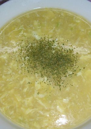 ガラスープ（コーンと卵）-レシピのメイン写真