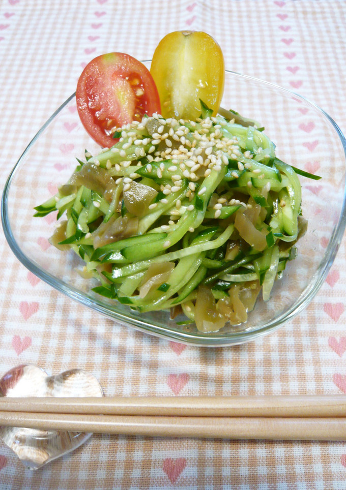 コレだけっ！きゅうりとザーサイの和え物-レシピのメイン写真