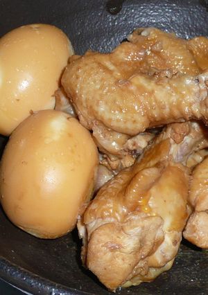 鶏手羽元とゆで卵のさっぱり煮♪-レシピのメイン写真