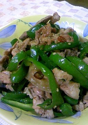 お弁当に♫♬ ピーマンと豚肉の甘辛いため-レシピのメイン写真