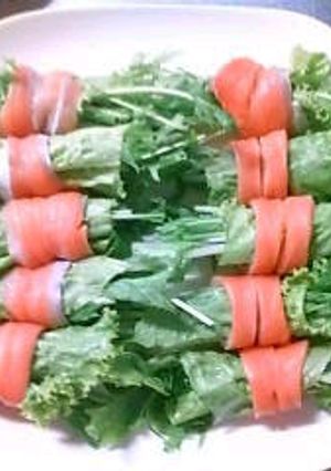簡単*オシャレなサーモンの野菜巻き♪-レシピのメイン写真