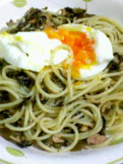 ツナと高菜の和風パスタ-レシピのメイン写真