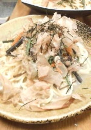 美味しい！山菜和風パスタ-レシピのメイン写真