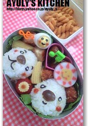 *キャラ弁*なかよしわんわん弁当*-レシピのメイン写真