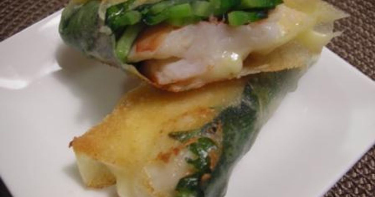 たけのこと海老の春巻き 白みそ仕立て by 西京味噌 【クックパッド