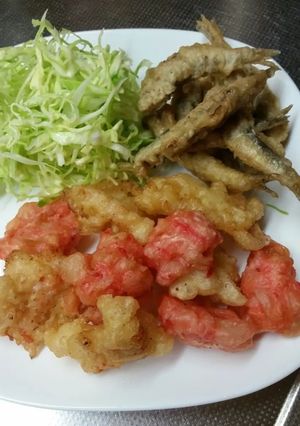 甘酢らっきょのかき揚げ2種類-レシピのメイン写真