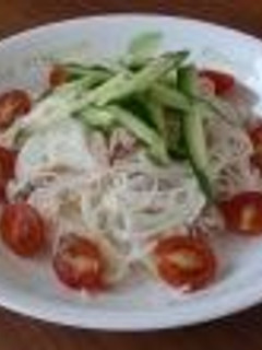 簡単☆サラダ素麺-レシピのメイン写真