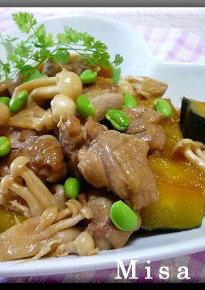 鶏肉とかぼちゃの煮物-レシピのメイン写真