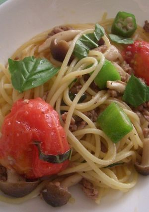 ﾊﾞｼﾞﾘｺと夏野菜で☆ﾊﾟｽﾀ-レシピのメイン写真