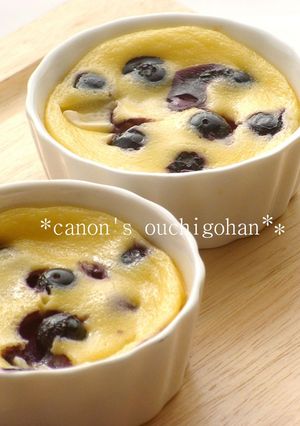 ブルーベリーとホワイトチョコのクラフティ-レシピのメイン写真