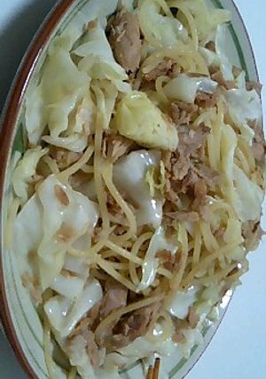 ツナとキャベツのパスタ-レシピのメイン写真