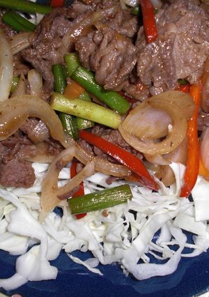 牛肉のじゅーじゅー焼き（焼肉のたれ使用）-レシピのメイン写真