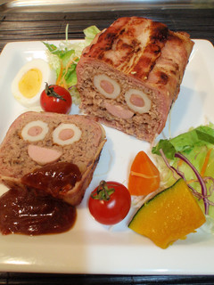 ニコニコ♪ちくわinミートローフ-レシピのメイン写真