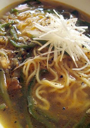 ピーマンとザーサイの中華そば・あんかけ風-レシピのメイン写真