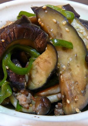 めんつゆだけでおいしい！なすとひき肉炒め-レシピのメイン写真