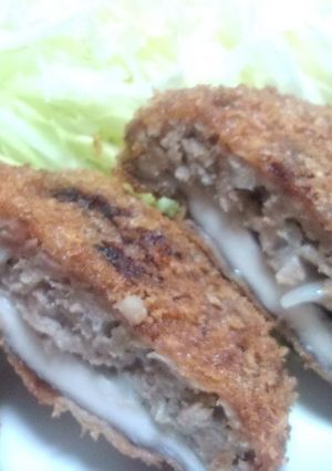 メンチかつ？な椎茸の肉詰めコロッケ☆-レシピのメイン写真
