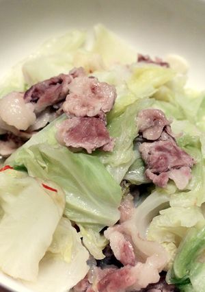 豚肉とキャベツの簡単蒸し煮-レシピのメイン写真
